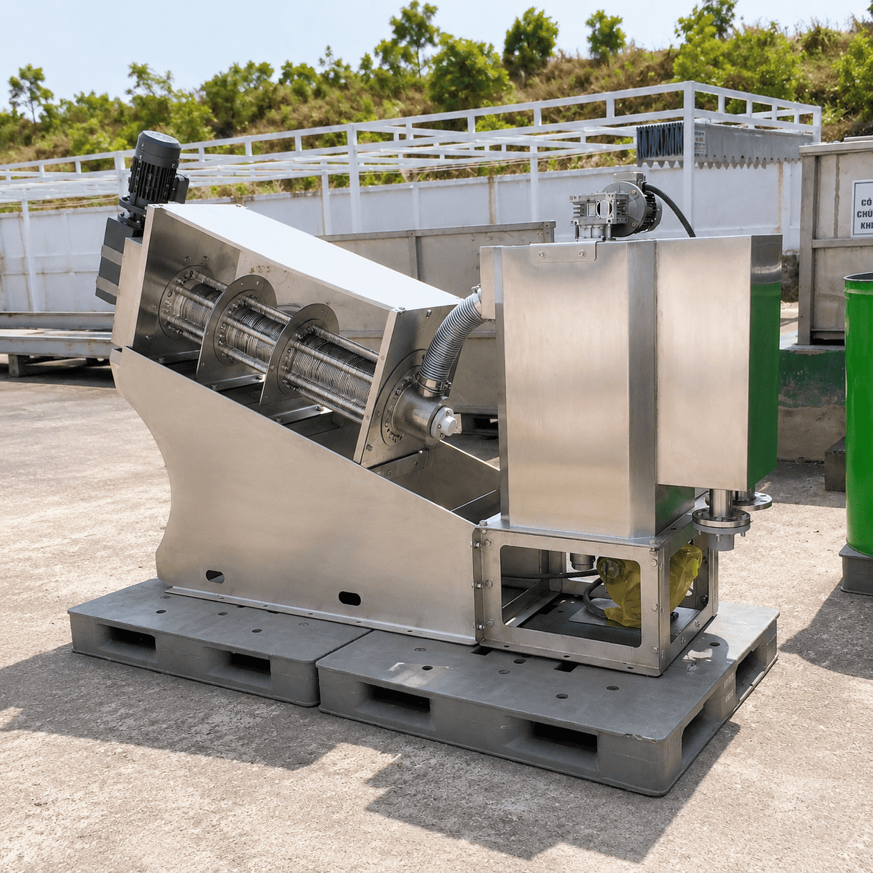 Nguyên lý hoạt động của máy ép bùn trục vít