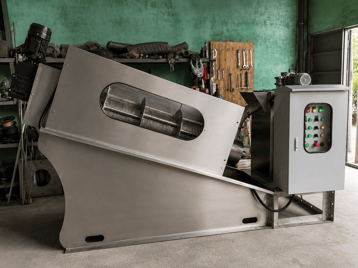 Máy ép bùn trục vít MEB-271-SS