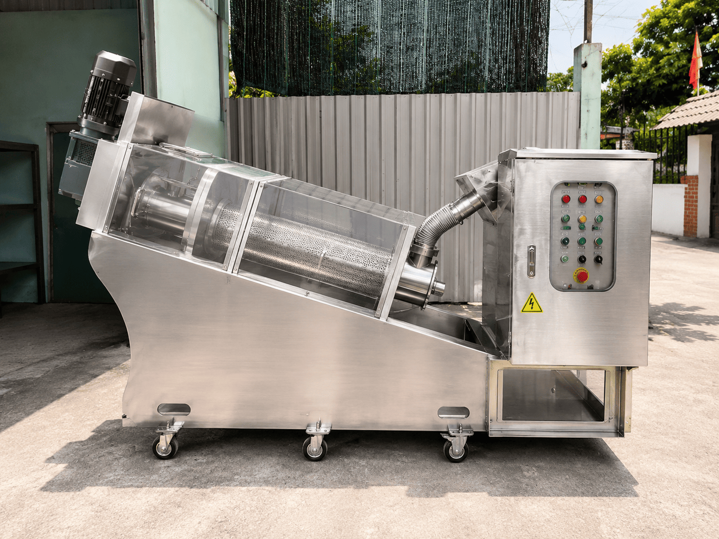 Máy ép bùn trục vít MEB-161-SS