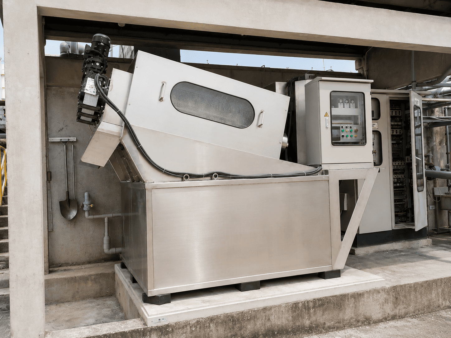 Máy ép bùn trục vít MEB-353-SS