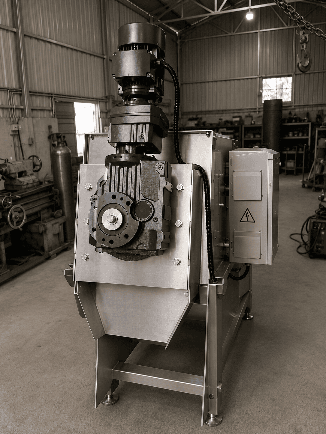 Máy ép bùn trục vít MEB-401-SS