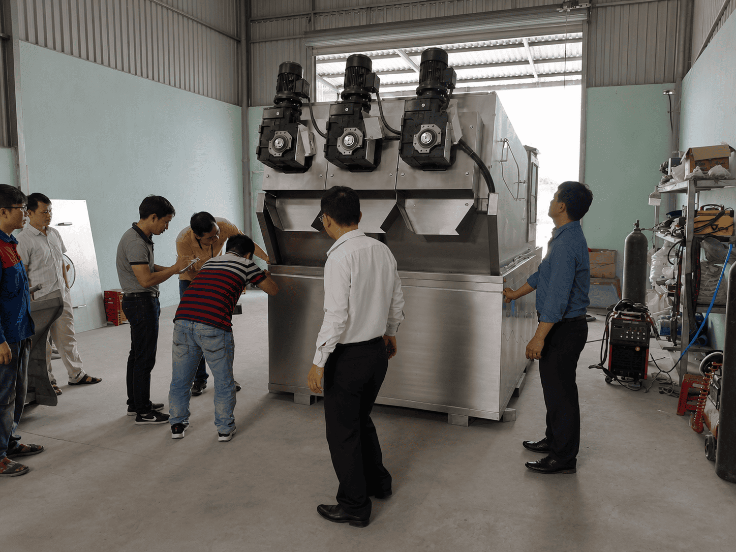 Máy ép bùn trục vít MEB-353-SS