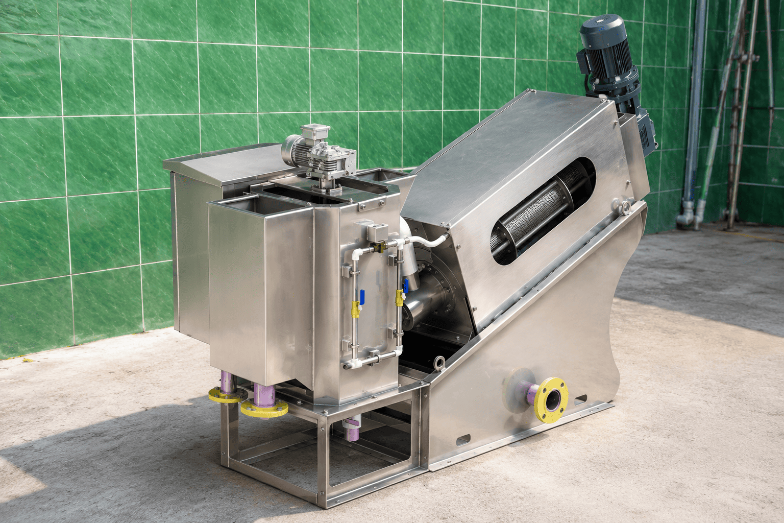Máy ép bùn trục vít MEB-151-SS