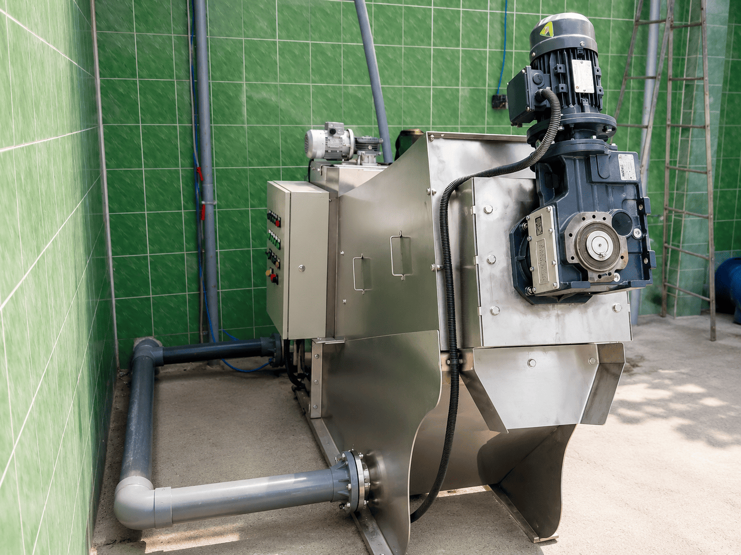 Máy ép bùn trục vít MEB-161-SS