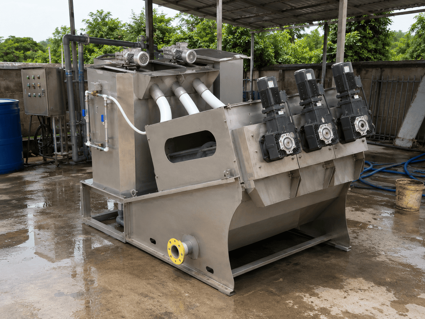 Máy ép bùn trục vít MEB-163-SS