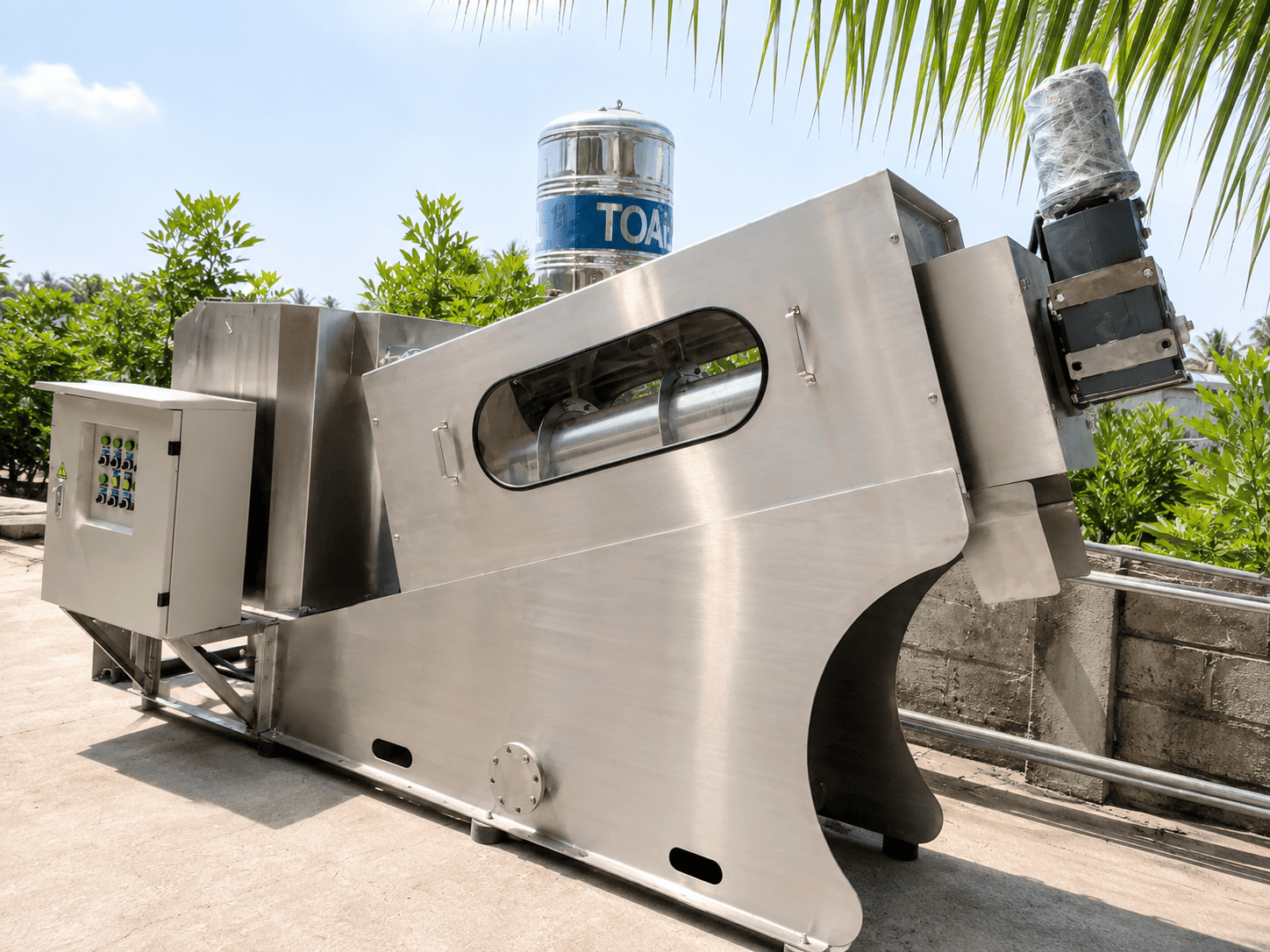 Máy ép bùn trục vít MEB-351-SS