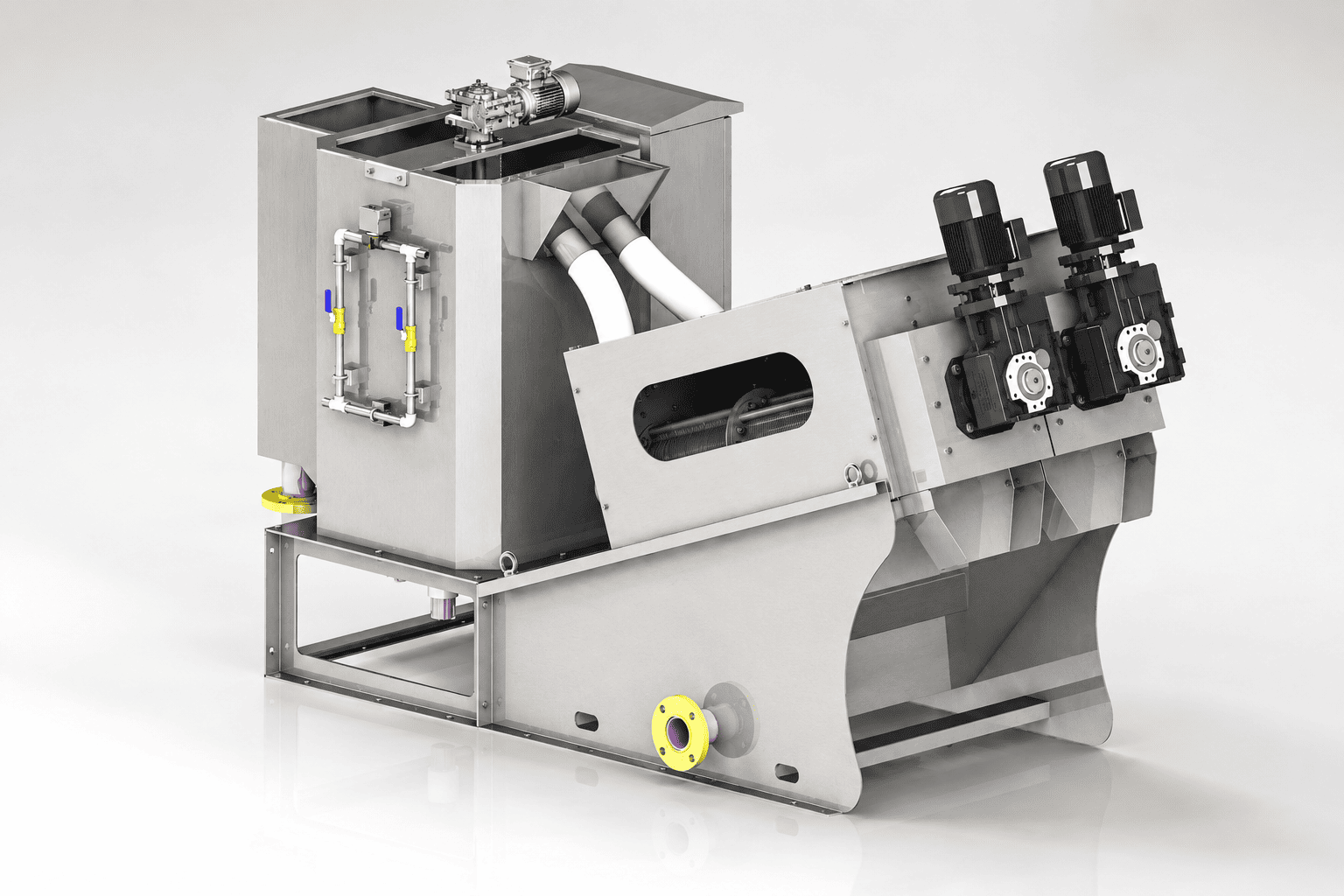Máy ép bùn trục vít MEB-162-SS