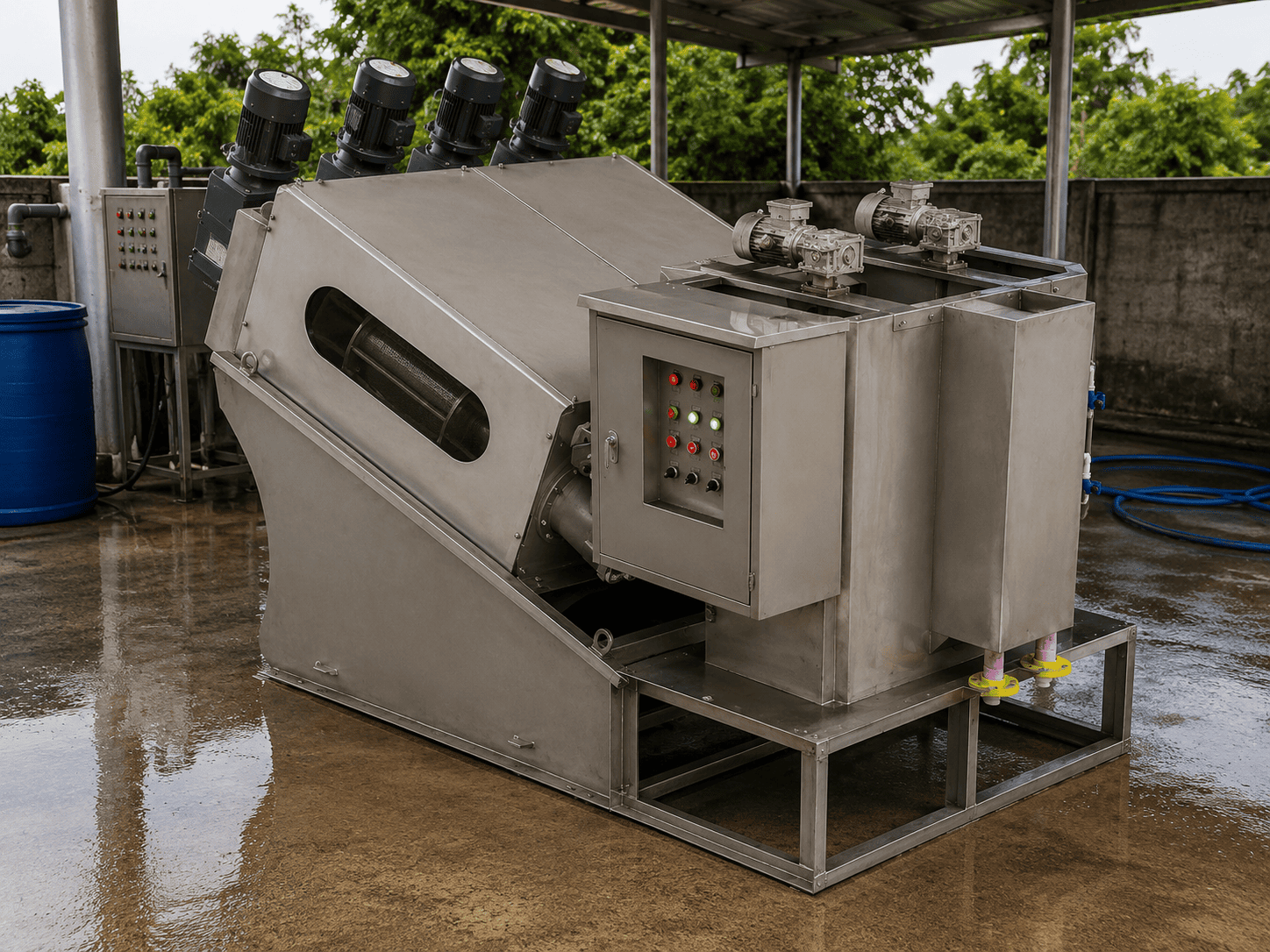 Máy ép bùn trục vít MEB-164-SS