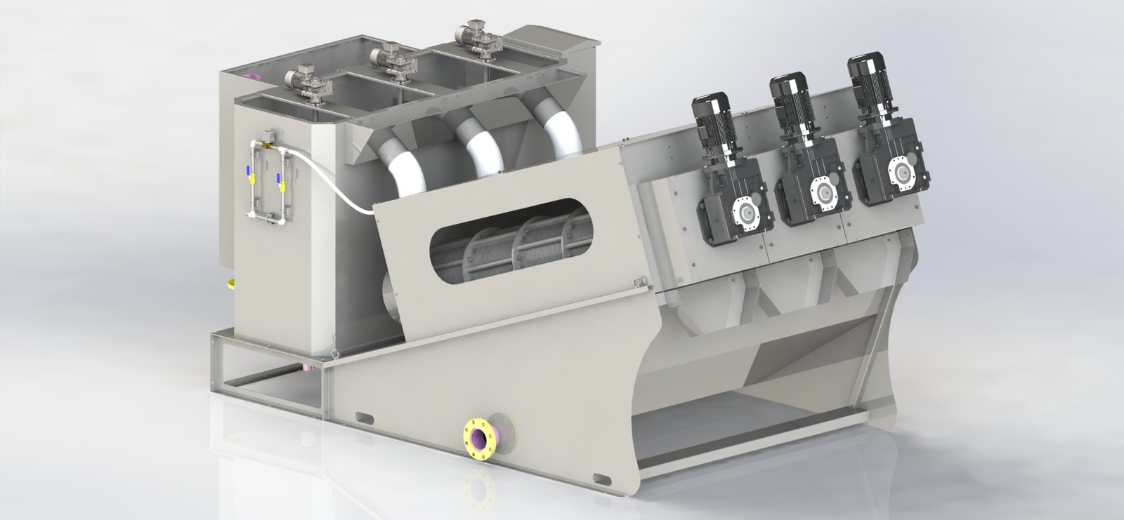 Máy ép bùn trục vít MEB-403-SS